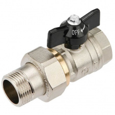 Кран з американкою General Fittings GF 3/4 Standart метелик