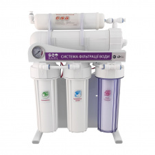 Фото - Фільтр зворотнього осмосу Raifil 500G - 3/8 10" Slim з манометром Фільтр зворотнього осмосу Raifil 500G - 3/8 10" Slim з манометром