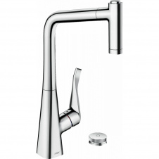 Фото - Змішувач для кухні Hansgrohe Metris Select M71 із висувною лійкою Змішувач для кухні Hansgrohe Metris Select M71 із висувною лійкою