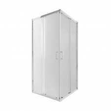 Душова кабіна Qtap Taurus CRM1099SC6 90х90 см, скло Clear 6 мм покриття CalcLess, без піддона, хром