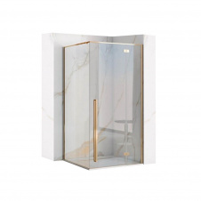 Душова кабіна кутова Rea Fargo 90x90 золото (REA-K4903)