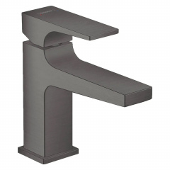 Змішувач для умивальника Hansgrohe Metropol із донним клапаном чорний хром Киев