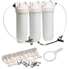 Комплект фільтрів Atlas Filtri BRAVO DP TRIO 10" під мийку (RA6080320) Хмельник