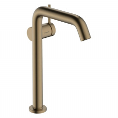 Змішувач для умивальника Hansgrohe Tecturis S EcoSmart+ 240 зі зливним клапаном бронза Ладан