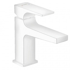 Змішувач для умивальника Hansgrohe Metropol з донним клапаном білий Фастов