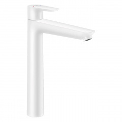 Змішувач для раковини Hansgrohe Talis E 240 із донним клапаном білий матовий Ладан