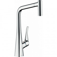 Змішувач для кухні Hansgrohe Metris M71 320 із витяжним душем Охтирка