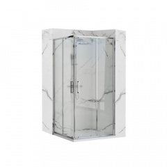 Душова кабіна кутова Rea Punto 90x90 хром (REA-K0867) Курінь
