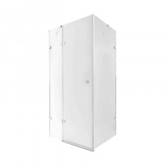 Душова кабіна Qtap Capricorn CRM1018RC6 100х80 скло Clear 6 мм, CalcLess, без піддону (CAPCRM1018RC6) Вишневе