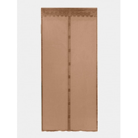 Дверна антимоскітна сітка штора на магнітах Magic Mesh 210*100 см Коричневий