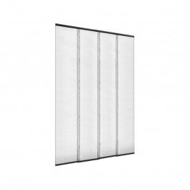 Дверна москітна сітка Clip-on Жалюзі U 70*200 см Сірий (47273336)