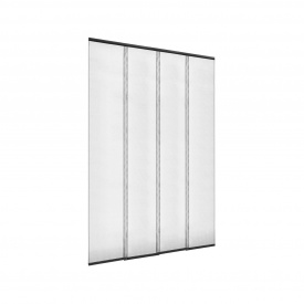 Дверна москітна сітка Clip-on Жалюзі U 70*220 см Сірий (47434185)