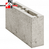 Блок будівельний бетонний шлакоблок перегородковий 390х90х188 мм