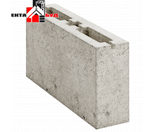 Блок будівельний бетонний шлакоблок перегородковий 390х90х188 мм