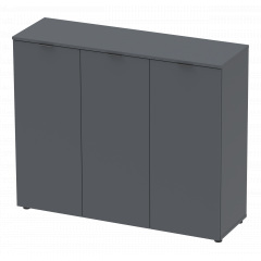 Комод Doros Рон 6 3 фасади Графіт 120х38х100 (41516000) Київ