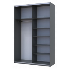 Шафа купе Doros G-Caiser Графіт 2 ДСП 160х60х240 (42005085) Оріхів