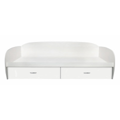 Ліжко Батумське МАКСІ МЕБЛІ (під матрац 1900 х 1000) Біле гладке (5103066) Лосинівка