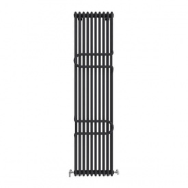 Трубчастий радіатор Ideale Zeta 2 колони 10 секцій 1800x460 чорний матовий