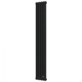 Трубчастий радіатор DeLonghi Multicolumn 2000 3 колони 6 секцій RAL90005MATT (0Q10320000600D0RAL9005M)