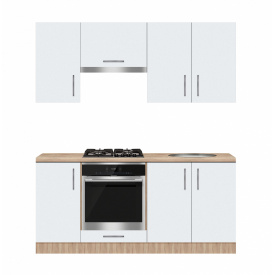 Кухня Віолетта ширина 1800 МАКСІ МЕБЛІ Дуб сонома/Білий гладкий (5102238)