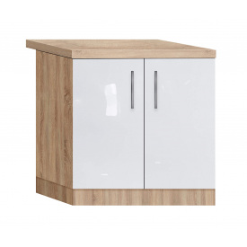 Тумба дводверна без ящиків зі стільницею 1-ї категорії з фарбованими фасадами МДФ ширина 800 МАКСІ МЕБЛІ (5102282)