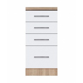 Тумба з чотирма ящиками зі стільницею 1-ї категорії ширина 400 МАКСІ МЕБЛІ (70117)