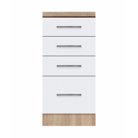 Тумба з чотирма ящиками зі стільницею 1-ї категорії ширина 500 МАКСІ МЕБЛІ (70118)