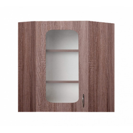 Кутова шафа навісна (вітрина) (скло 4 мм) МАКСІ МЕБЛІ (10615)