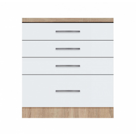 Тумба з чотирма ящиками зі стільницею 1-ї категорії ширина 800 МАКСІ МЕБЛІ (70121)