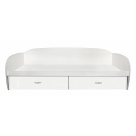 Ліжко Батумське МАКСІ МЕБЛІ (під матрац 2000 х 1000) Біле гладке (5103098)