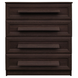 Комод Оскар МДФ накладки кіска (4 ящики) (плюс) МАКСІ МЕБЛІ Венге магія (12467)