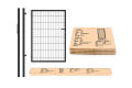 Калитка Duos Box Сетка Запад 1,2x0,9 м 200х50 мм