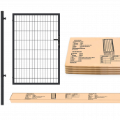 Хвіртка Duos Box Сітка Захід 1,2x0,9 м 200х50 мм