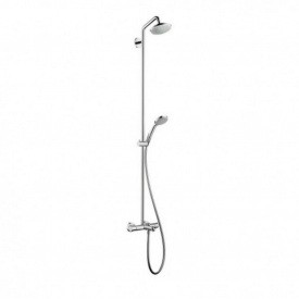 Душова система Hansgrohe Croma 100 Showerpipe з термостатом хром
