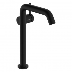 Змішувач для умивальника Hansgrohe Tecturis S EcoSmart+ 240 зі зливним клапаном чорний матовий