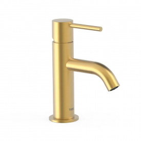 Змішувач для умивальника Tres Study Exclusive низький золото матове