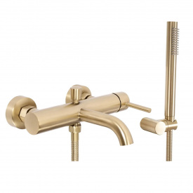 Змішувач для умивальника Rea Lungo золото мат (REA-B8010)