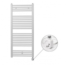 Електрична рушникосушка Zehnder Virando 500x1226 з теном HEC білий