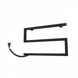 Електрична рушникосушка Kosser Змійка Зета 350x550 EL таймер чорний