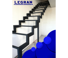Металлокаркас лестницы внутренней прямой Legran