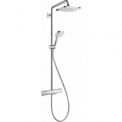 Душова система з термостатом для настінного монтажу Hansgrohe Croma Select 280 Air 1jet Showerpipe (27630000) Коломия