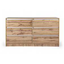 Комод SleekSpace-3 6ШУХ (Дуб Аппалачі + Німфея Альба, 160x43x86 см) IMI