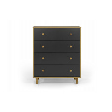 Комод UrbanOak-2 4ШУХ (Дуб Аппалачі + Антрацит, 80x39x97 см) IMI