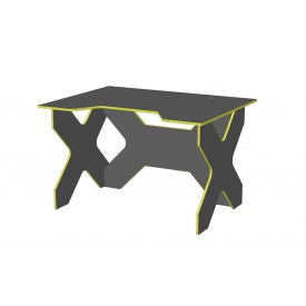 Стіл геймерський NordicBeam (Антрацит + Лайм, 120х90х74.5 см)