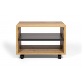 Тумба приліжкова SleekSpace (Дуб Аппалачі + Антрацит, 50x30x35) IMI