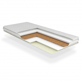 Тонкий матрац топер Оксамит 140x190 безпружинний