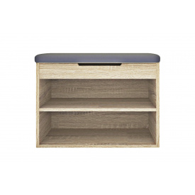 Тумба для взуття з сидінням FrostFeel-9 (Дуб Сонома, 68х36х49 см)