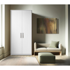 Шафа для речей Tobi Sho Альва-2, 1800х800х550 мм колір Білий Київ