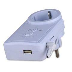 Розумна GSM розетка з датчиком температури Vbestlife iTimer USB Білий (100154) Конотоп