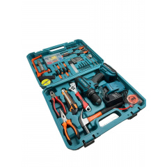 Дриль+шуруповерт акумуляторний Makita DF550DWE 24V 5A/h Li-Ion + великий набір інструментів 40 шт (1908785289) Южноукраинск